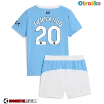 Otroške Nogometnih dresov Manchester City Bernardo Silva #20 Domači 2025-26 Kratki rokavi (+ hlače)